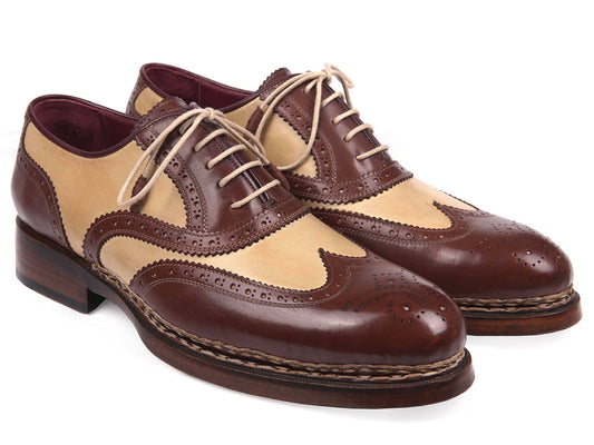 Paul Parkman Triple Leather Sole Goodyear Welted Wingtip Brogues