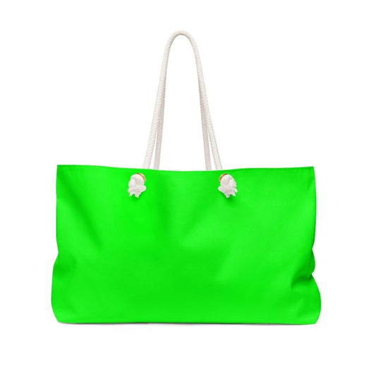 Neon Green Handbag, Weekender Tote Bag